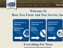 Tablet Screenshot of hosstreefarm.com